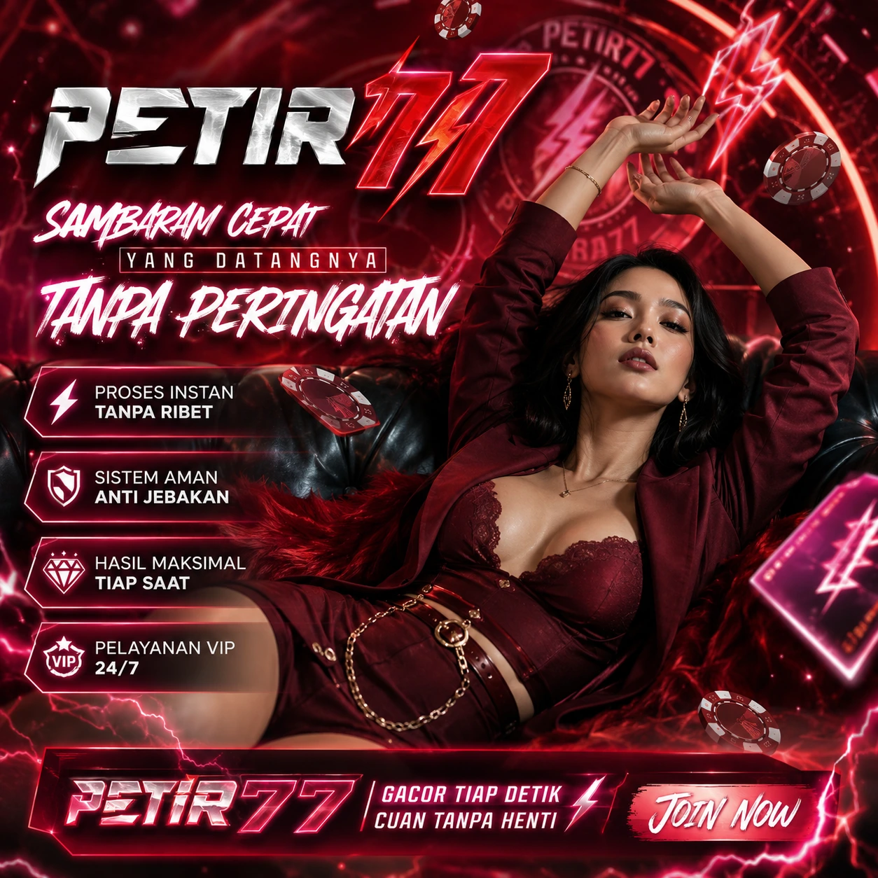 Thumbnail 1 of 3, Poster, PETIR77 – Platform Hiburan Digital dengan Akses Cepat dan Pengalaman Stabil designed and sold by PETIR77.